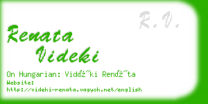 renata videki business card